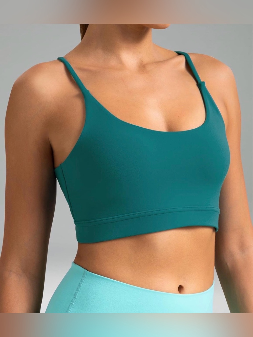 Colorfulkoala Women's Dreamlux Bowknot Strappy Sports Bra/Yoga Top. Size M, NWT - Picture 2 of 4